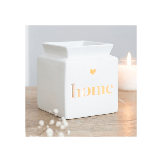 White Home Cut Out Oil Burner