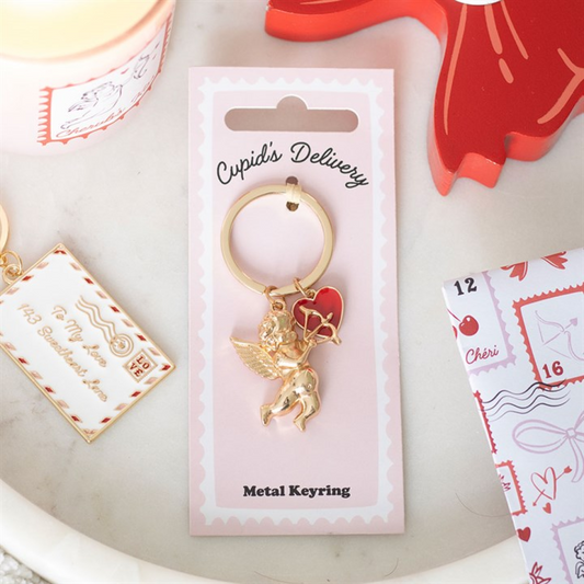 Cupid's Delivery Cherub Keyring N/A