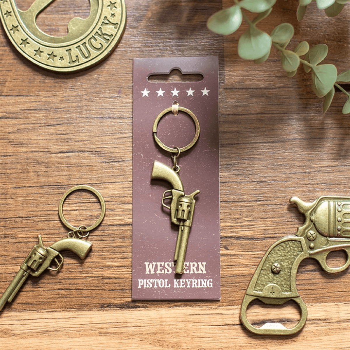 Western Pistol Keyring