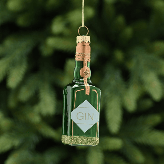 Gin Bottle Glass Hanging Decoration