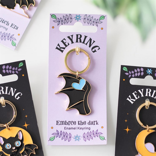 Embrace the Dark Enamel Keyring N/A