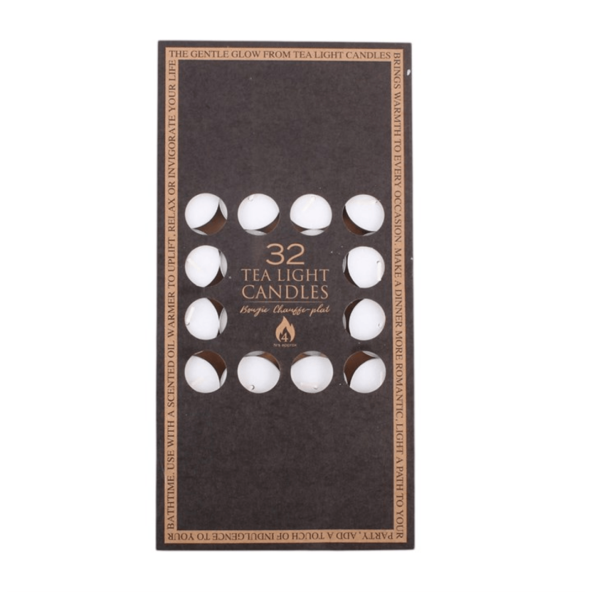 Pack of 32 4-Hour Tealights