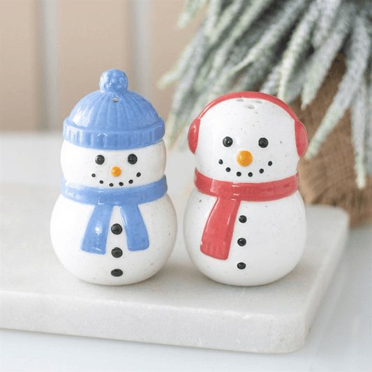 Winter Snowmen Salt and Pepper Shakers