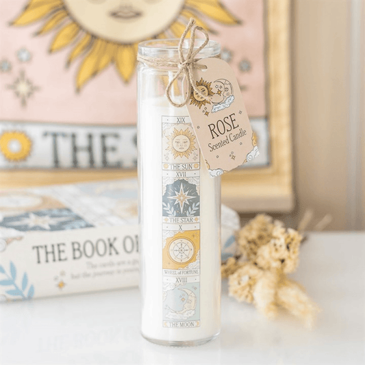 Vintage Tarot Rose Tube Candle N/A