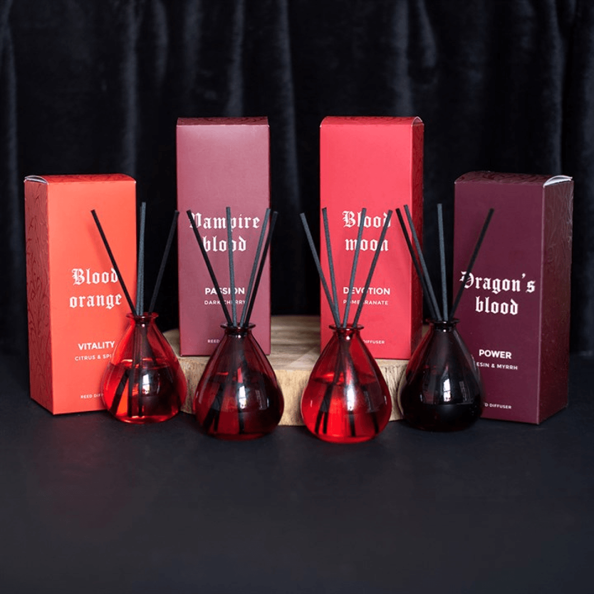 Set of 4 The Bloodline Reed Diffusers