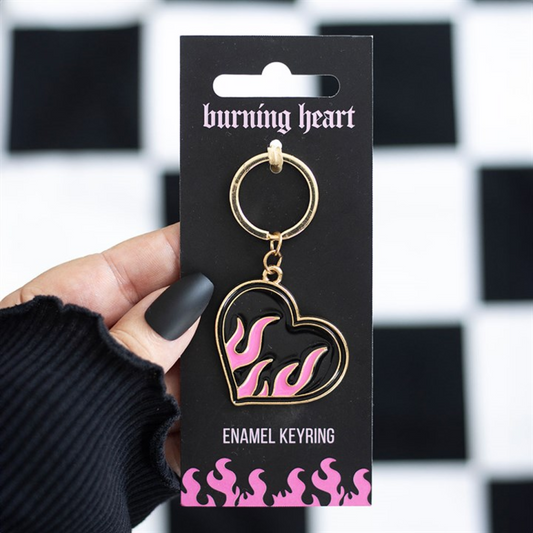 Burning Heart Keyring N/A