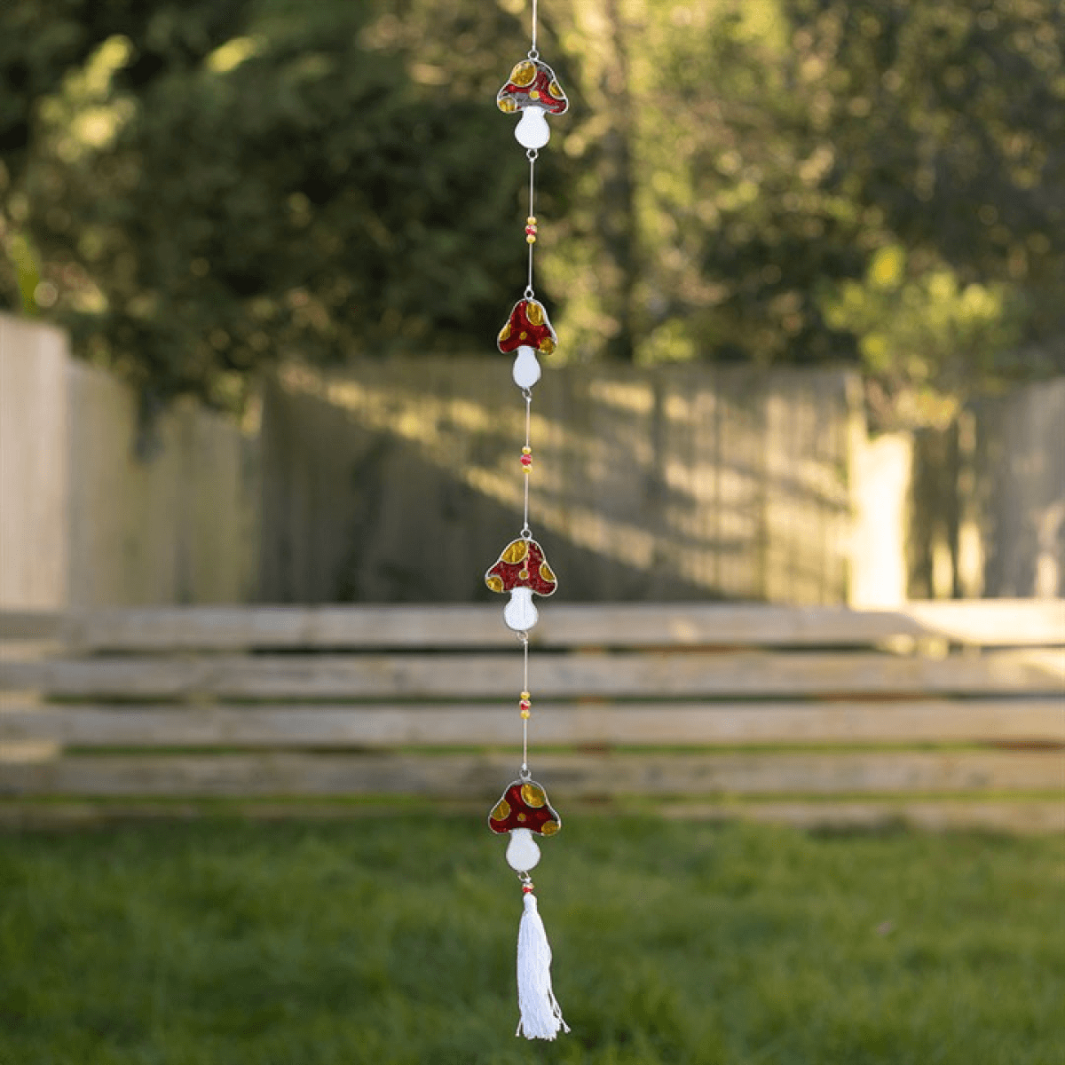 String of Mushroom Suncatchers