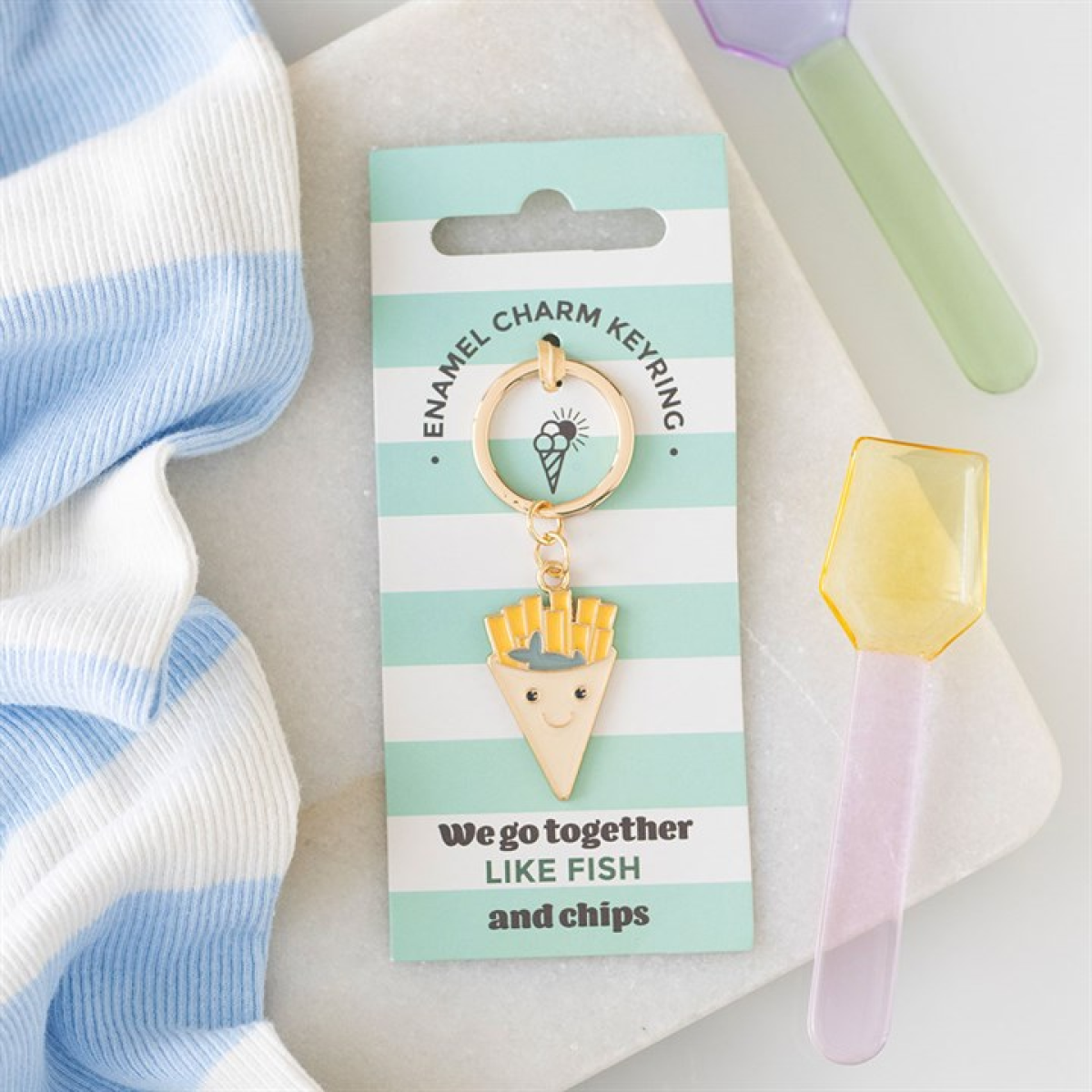 Fish and Chips Keyring N/A