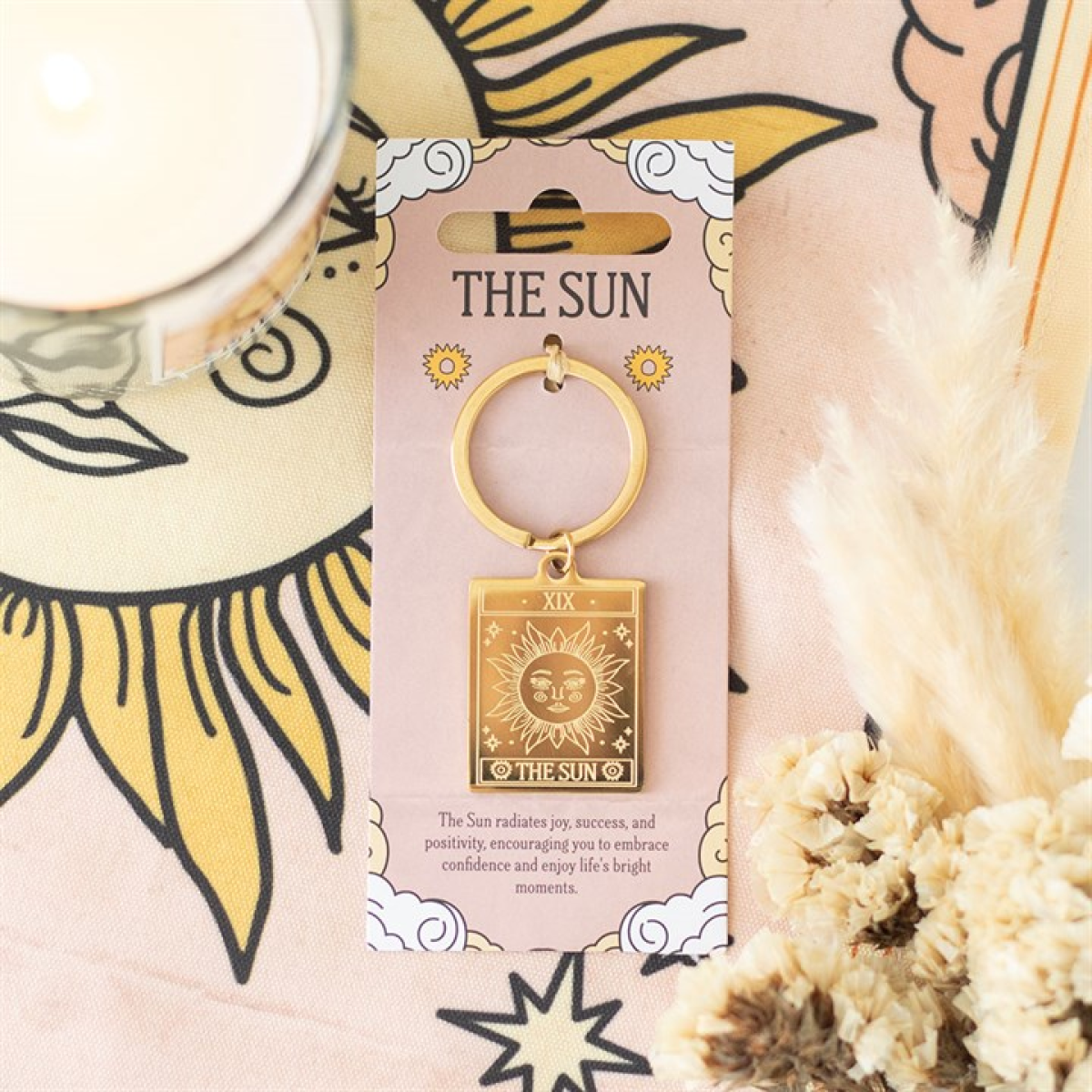The Sun Vintage Tarot Keyring N/A