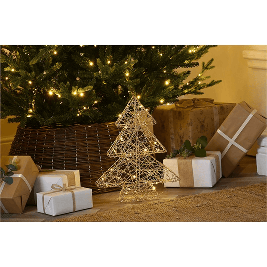 40cm Light-Up Shimmer Tree with Timer