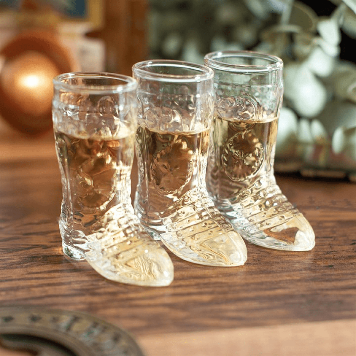 Cowboy Boot Shot Glass Set
