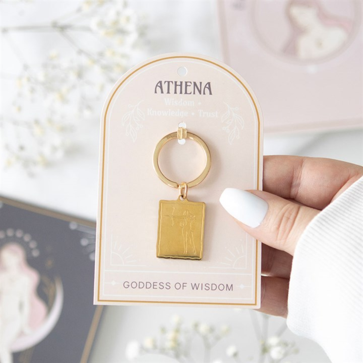 Athena Goddess Talisman Keyring N/A