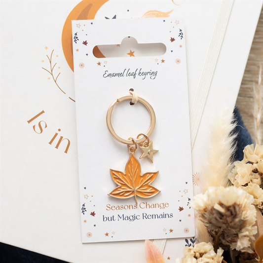 Autumn Magic Leaf Keyring N/A