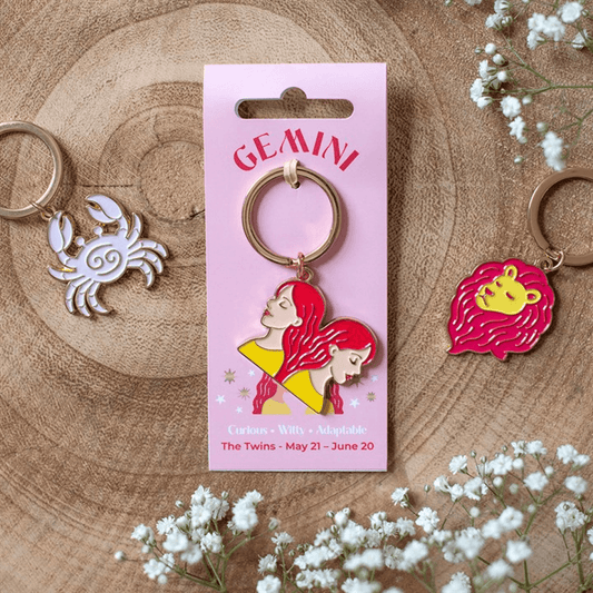Zodiac Zest Gemini Keyring