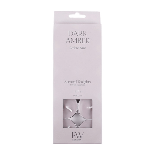 Pack of 10 Dark Amber Scented Tealights