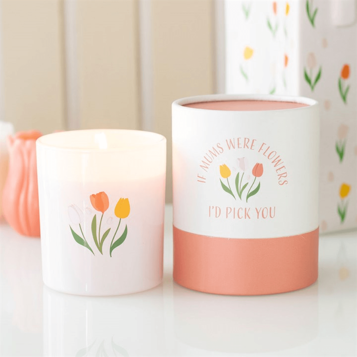 If Mums Were Flowers French Tulip Candle N/A