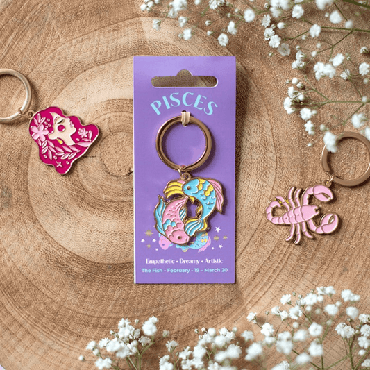Zodiac Zest Pisces Keyring