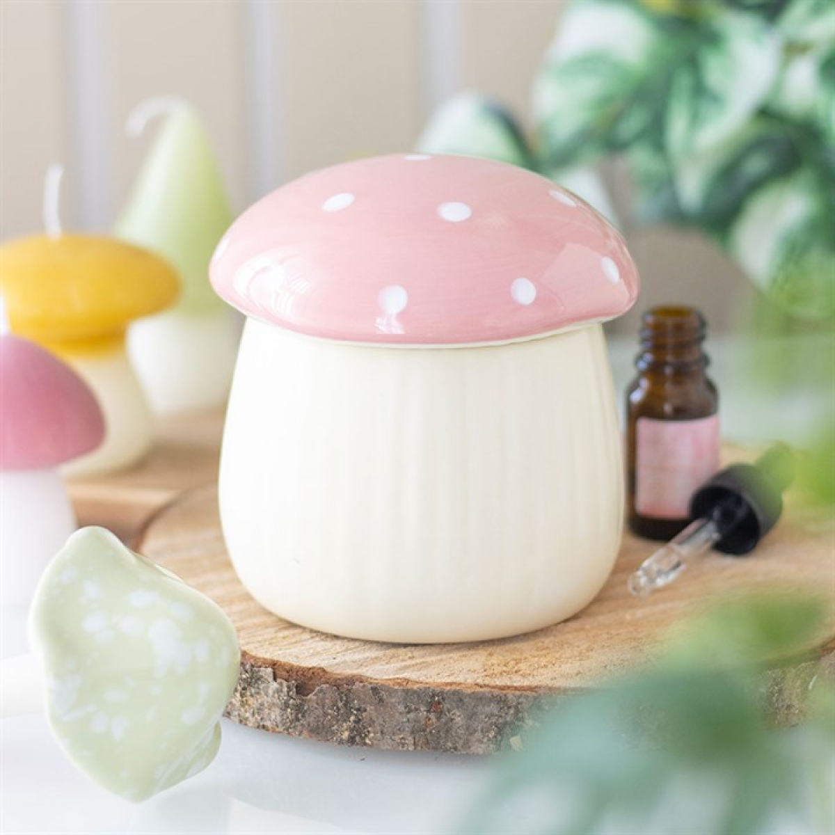 Pink Mushroom Oil Burner N/A