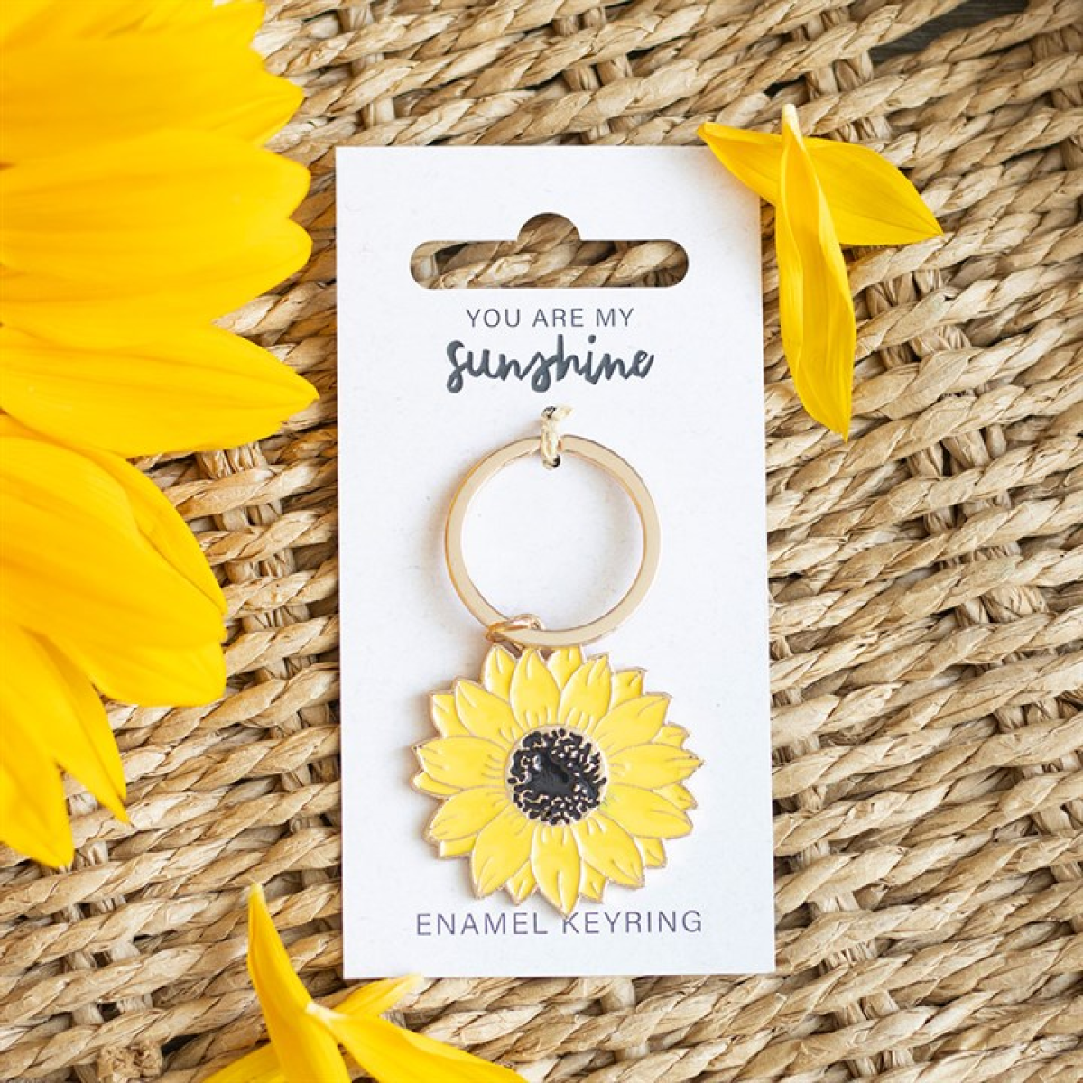 You Are My Sunshine Sunflower Keyring N/A