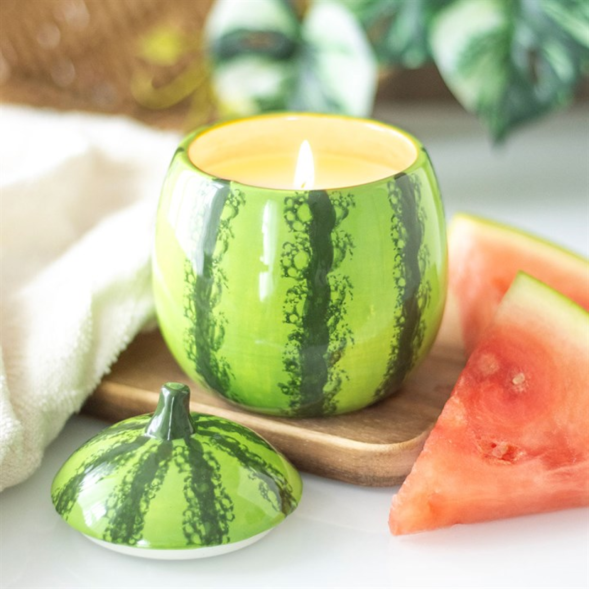 Watermelon Shaped Candle Jar N/A