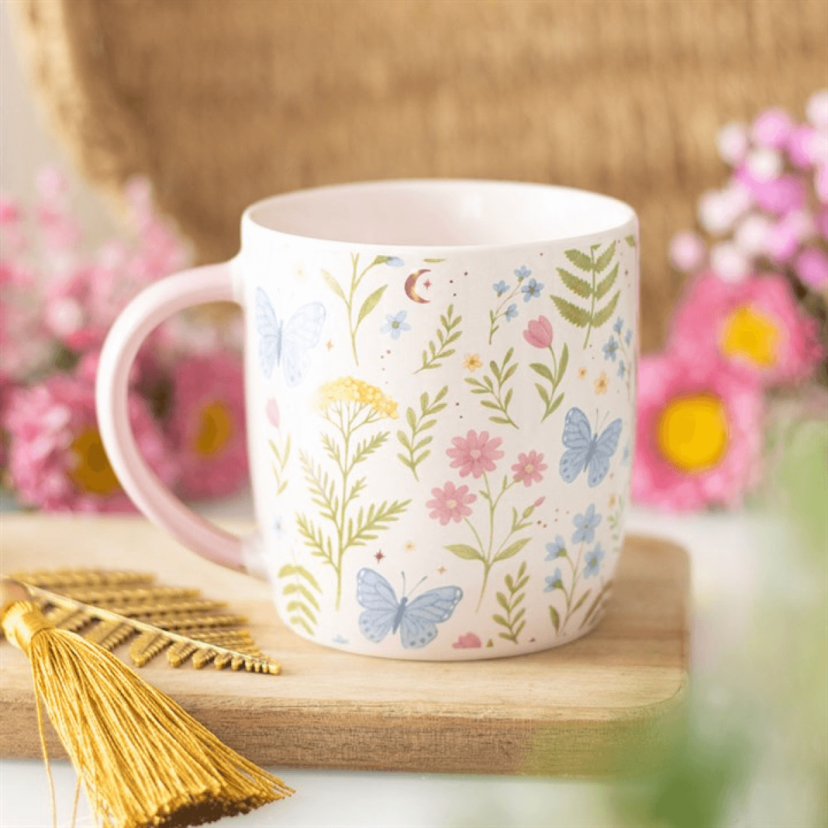 Luna Bloom Floral Print Mug N/A