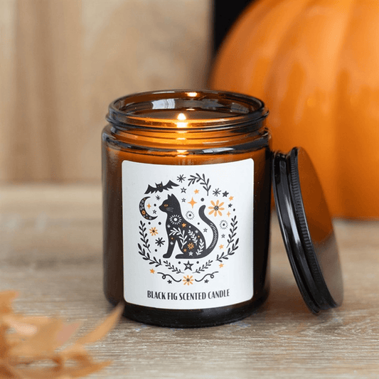 Frightful Folk Cat Black Fig Scented Candles