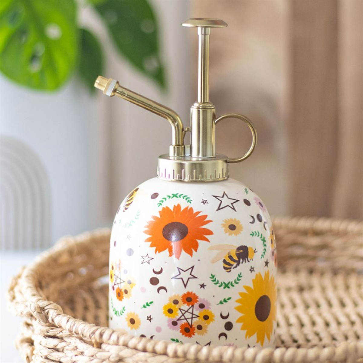 Bee Radiant Print Ceramic Plant Mister N/A