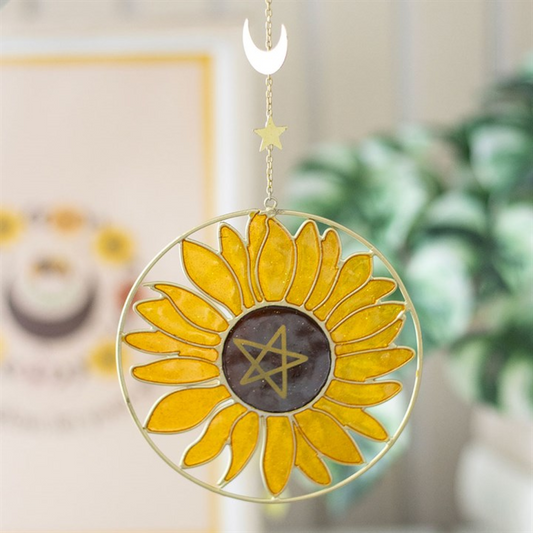Bee Radiant Sunflower Suncatcher N/A