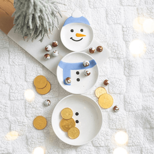 Set of 3 Winter Snowmen Stacking Bowls