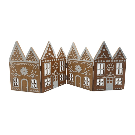 59cm Folding Wooden Gingerbread House Decoration