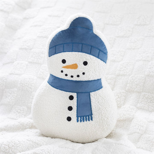 Snowman Shaped Boucle Cushion