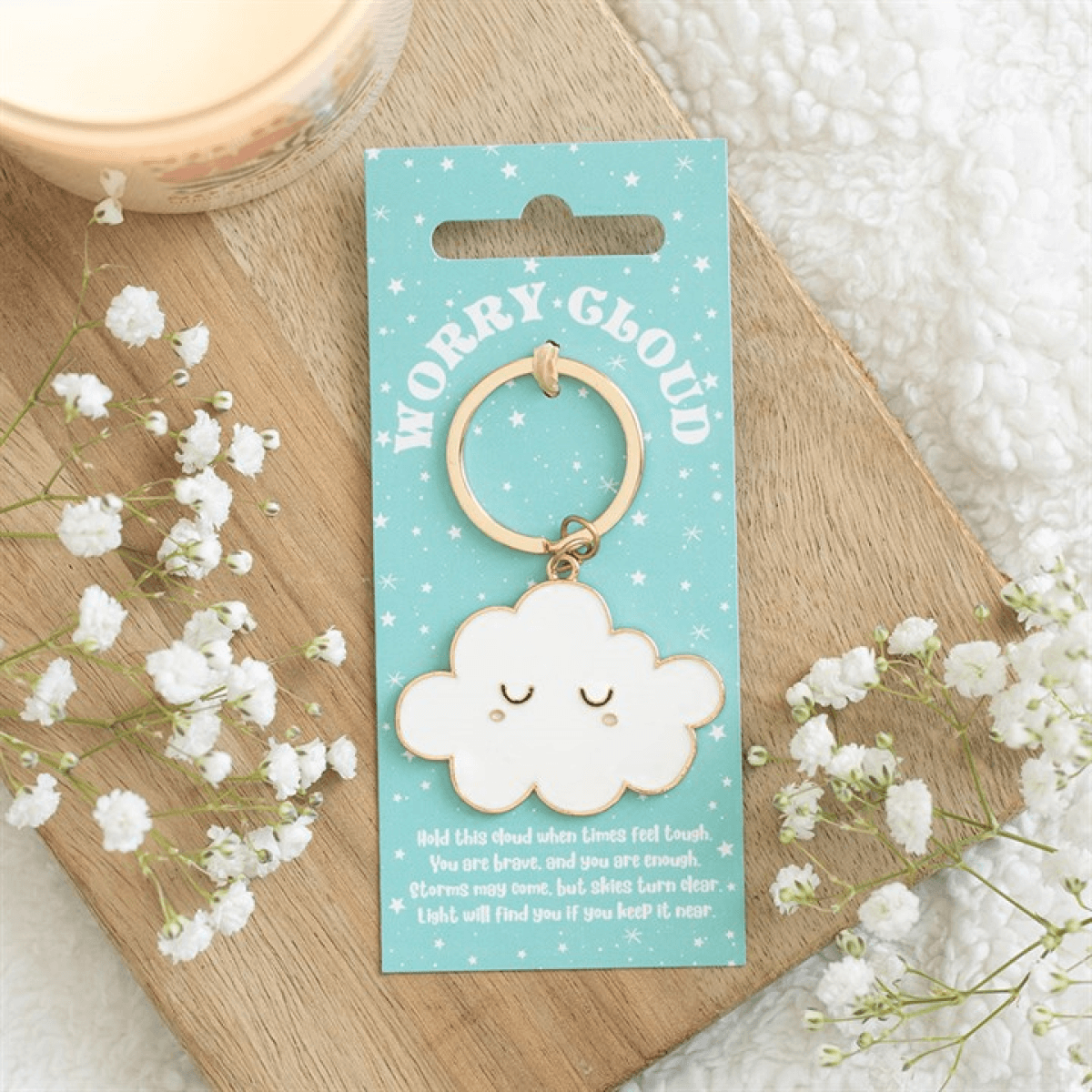 Worry Cloud Keyring