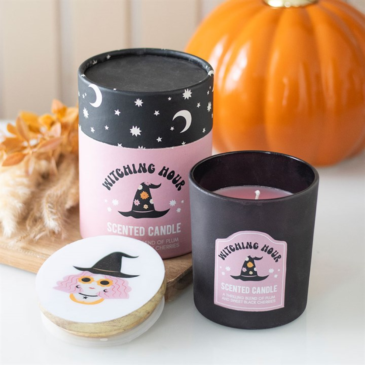 Witching Hour Plum and Black Cherry Candle N/A