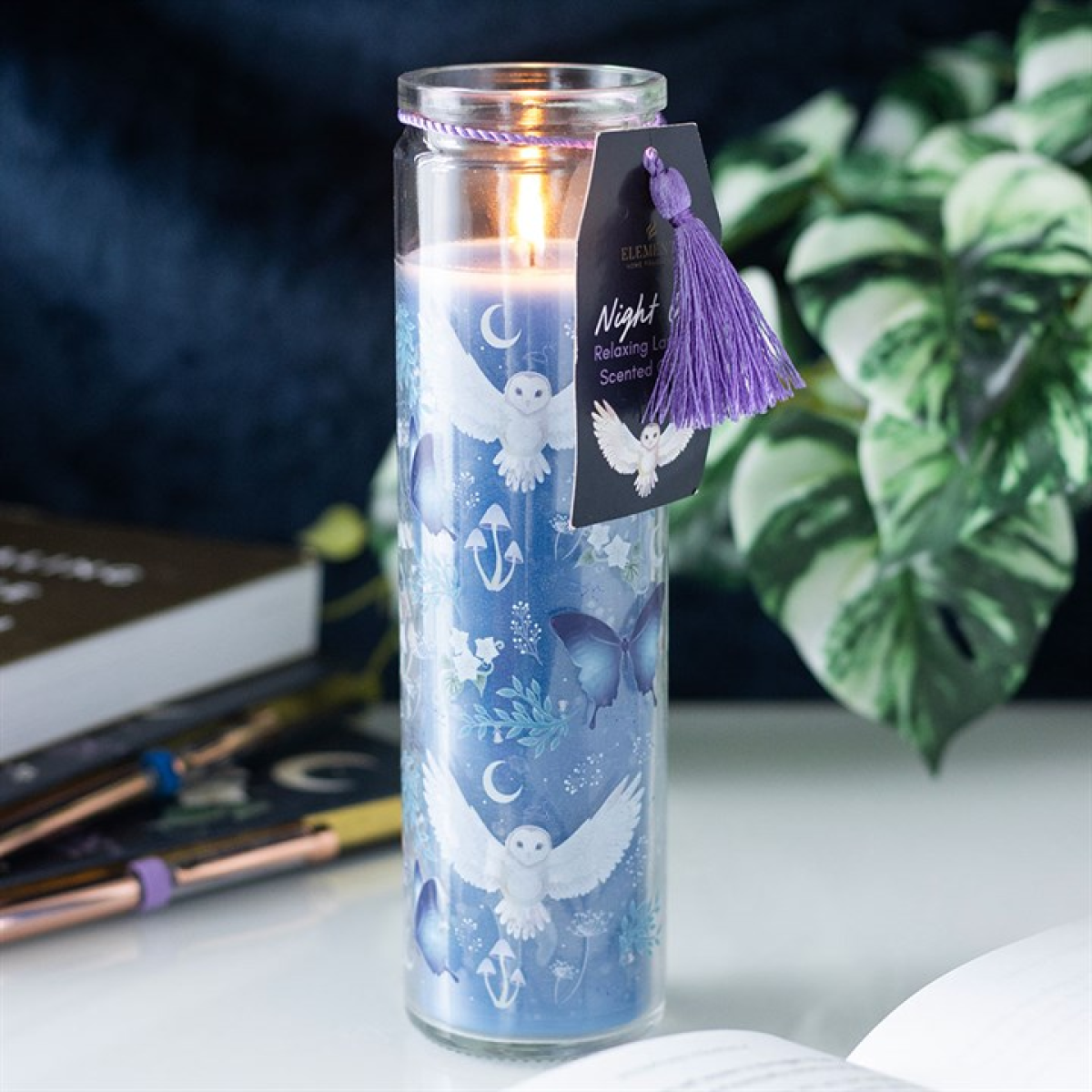Night Owl Lavender Tube Candle N/A
