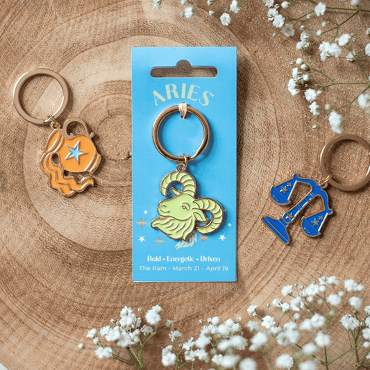 Zodiac Zest Aries Keyring