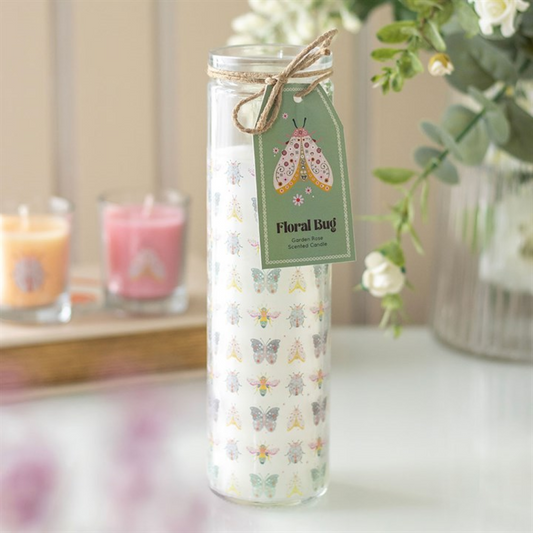 Floral Bug Garden Rose Tube Candle N/A