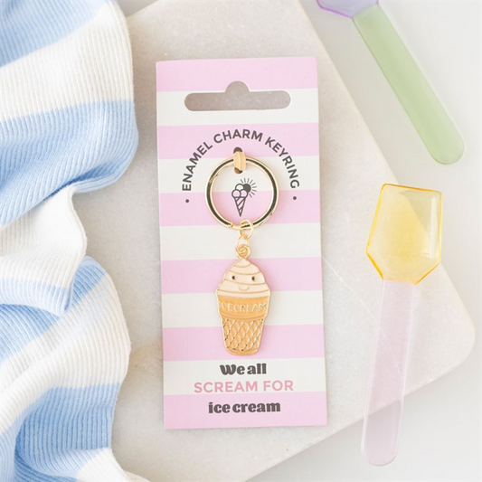 Ice Cream Cone Keyring N/A