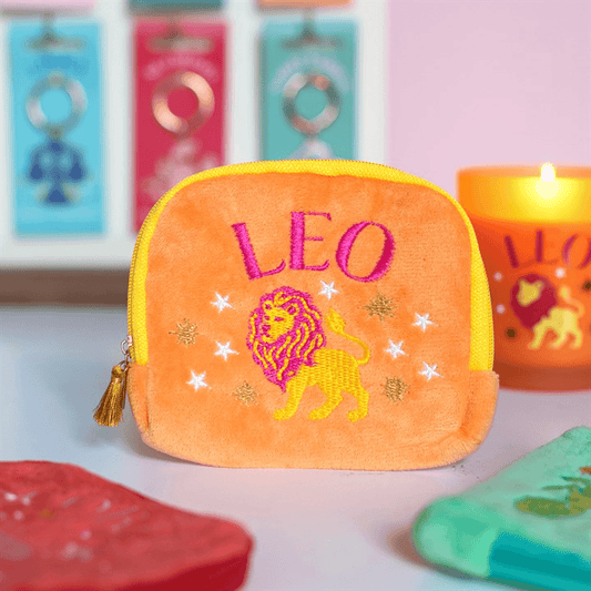 Zodiac Zest Leo Velvet Pouch