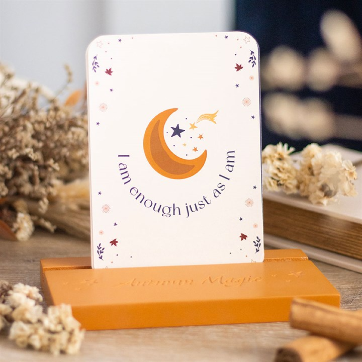 Autumn Magic Affirmation Cards with Wooden Stand N/A